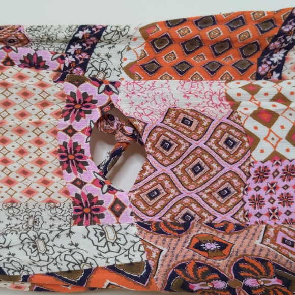 Patchwork pattern mini sundress - Picture 2 of 11